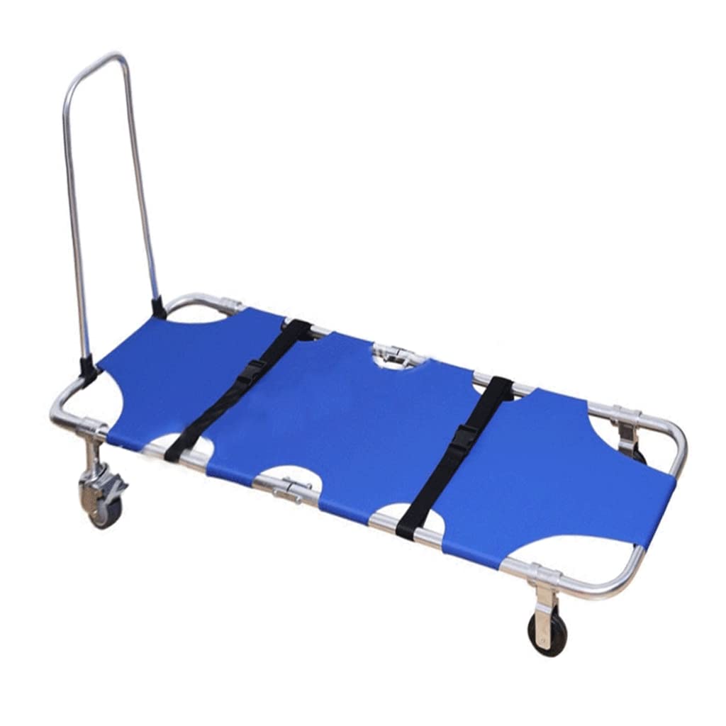 YNIYUJKL Multi-Purpose 4 Wheels Emergency Stair Chair Folding Stretcher Portable Stretcher Ambulance Pro Stretcher Ambulance Firefighter Evacuation Evacuation Surprise Gift