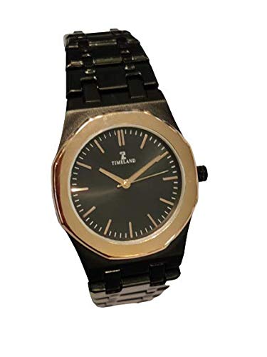 TIMELAND Watches, Analog Watch for Men, Black Chain, Golden Case Stainless Steel Watch (B08XJZK84G) Amazon Price History, Amazon Price Tracker