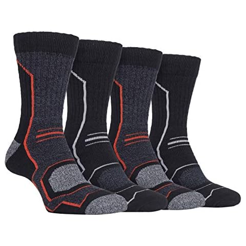 Storm Bloc Men's Hiking Walking Socks with Arch Support (Pack of 4) Cover