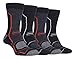 Produktbild Storm Bloc - 4er Pack Herren Atmungsaktiv Antiblasen Polsterung Wandersocken (39/45, SBMS034BLK)