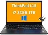 Latest Lenovo ThinkPad L15 15.6' FHD (1920 x 1080) Business Laptop (Intel Quad-Core i7-10510U, 32GB...