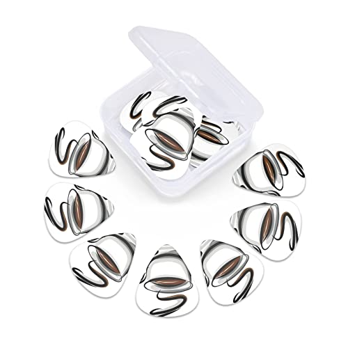 Pack de 12 médiators pour tasse à café et grains de café médiators pour guitare électrique guitare acoustique diverses… - Les Beatles, Paul McCartney, John Lennon, RIngo Starr, George Harrison Pack de 12 médiators pour tasse à café et grains de café médiators pour guitare électrique guitare acoustique diverses… – Image 6