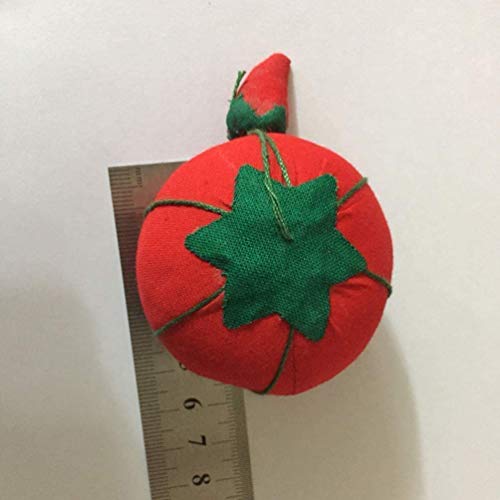 Aroyel 2Pcs Tomato Pin Cushion With Emery Strawberry For Sewing, Red, Diy Handcraft Tool #TOP4