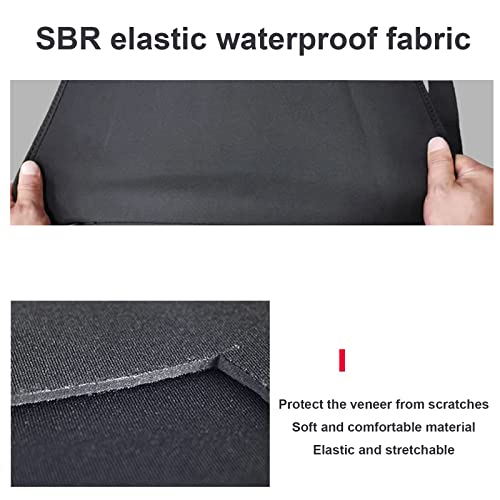 WEALTHY73 Portable All-Around Snowboard Bag Veneer Protective Sleeve Storage Bag Snowboard Backpack Widened SBR Elastic Waterproof Fabric,Black,140CM