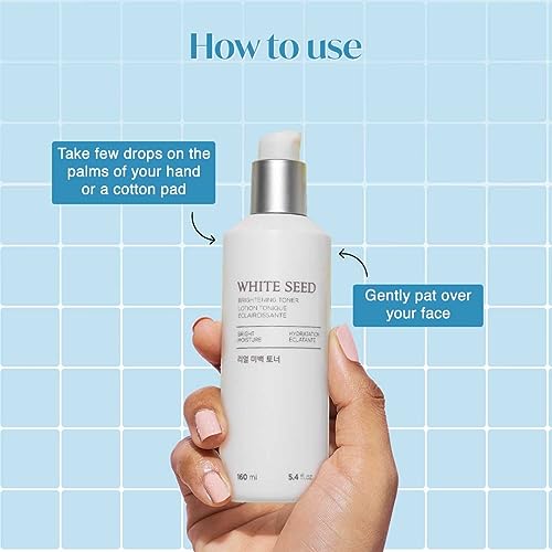 The Face Shop White Seed Brightening Toner with Lupin Seed, Daisy, Niacinamide, Moisturizing & Brightening - Image 6