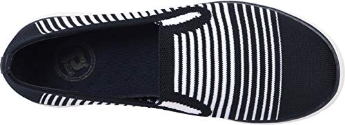 Image of Propet Womens Travel Fit Striped Slip On Sneakers Shoes Casual - Black, Grey