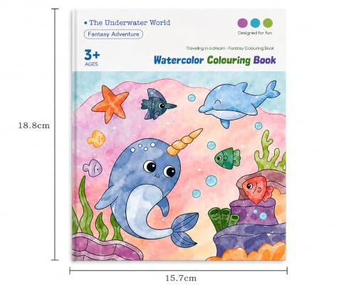 Image of Watercolor Painting and Doodle Set for Kids, Water World