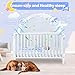 Baby Crib Tent Safety Net to Keep Baby in, Pop Up Crib Tent Canopy Keep Baby from Climbing Out, Mosquito Net for Baby Crib, Ultra Stable Frame, Durable Strong Self-Locking Zipper, White
