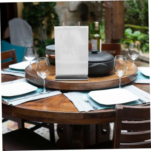 Support menu flip vertical avec protection double face transparente