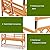 Giantex Garden Arch Trellis with Bench - 63''W x 79''H Wooden Arbor with 2-Person Outdoor Bench, Garden Arbors Archway Pergola for Climbing Plants Rose Wedding Backyard Party Lawn Decor