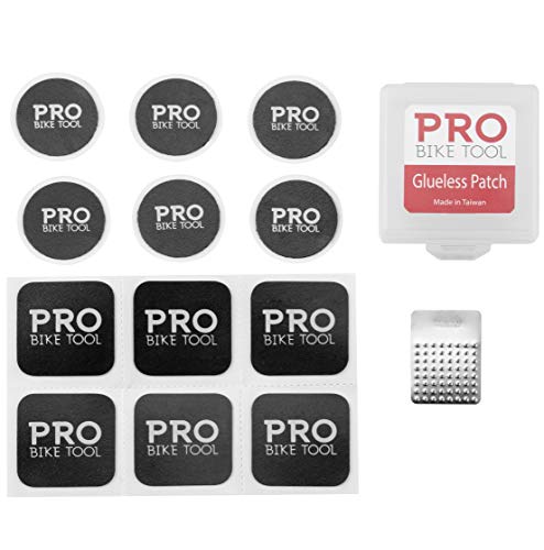 image for PRO BIKE TOOL Glueless Bike Tire Puncture Repair Patch Kit – 2 Packs