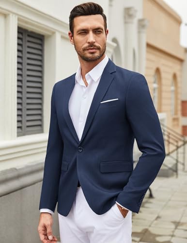 Image of COOFANDY Mens Casual Blazer Suit Jackets One Button Sport Coats Lightweight Business Sports Jackets