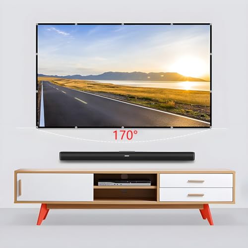 Pantalla de proyección portátil 120 pulgadas 16:9 4K miniatura 6