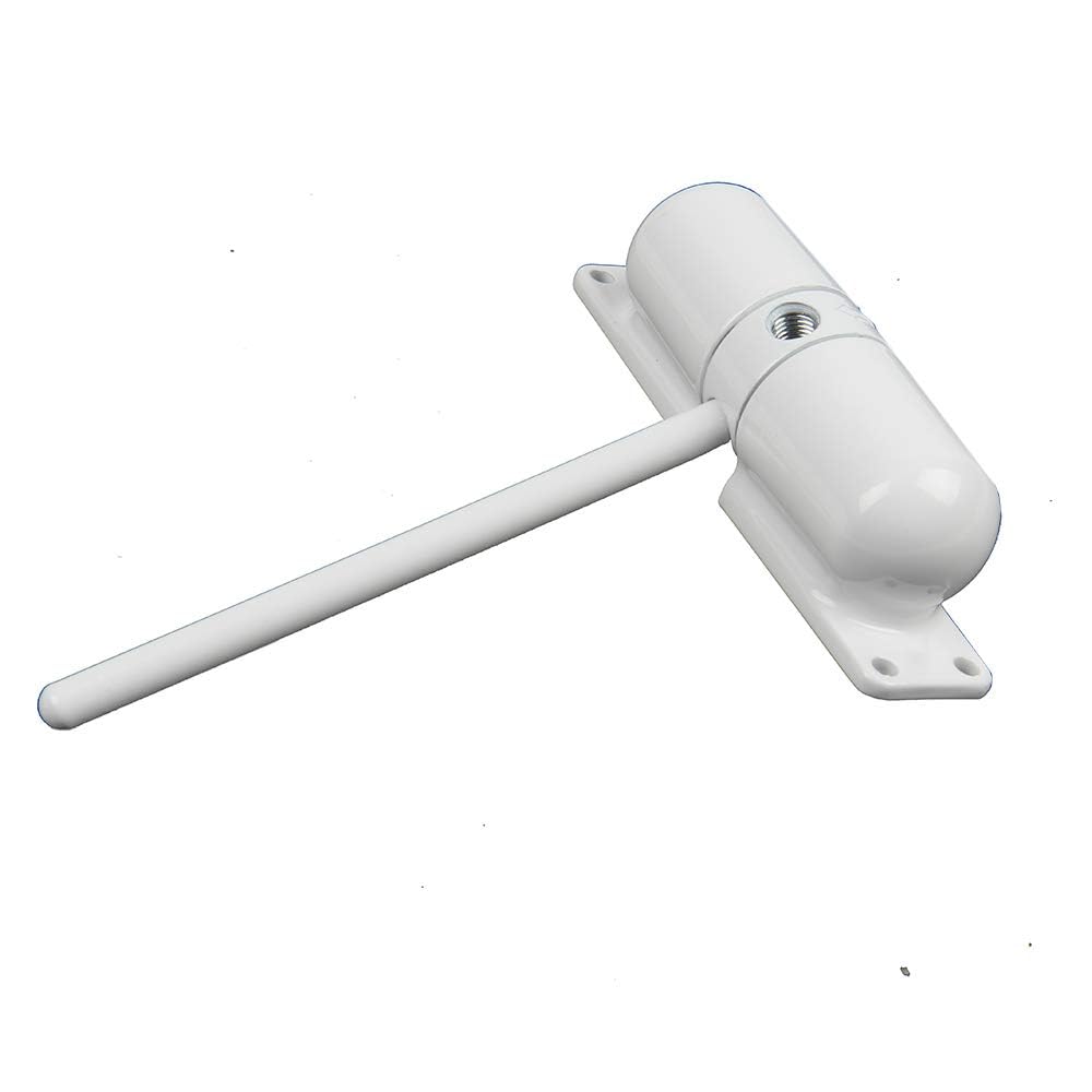 Spring Door Closer Surface Mounted Fire Rated Door Closer Adjustable Spring Loaded Door Closer with 30 Minutes fire Rating Black (White)