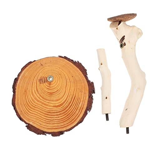 TOYANDONA Parrot Playground Wood Bird Perch Pet Play Stand Solid Wood Pet Supplies