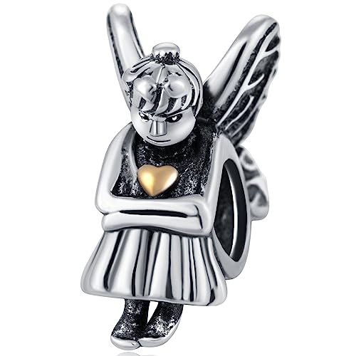 Image of Valentines Day Charm-925 Sterling Silver Kissing Couple, Adoption Symbol, Princess Heart, Cupid's Arrow, Love Birds Pendant Beads, fits European Charms Bracelet, Gifts for Women /Bride /Daughter