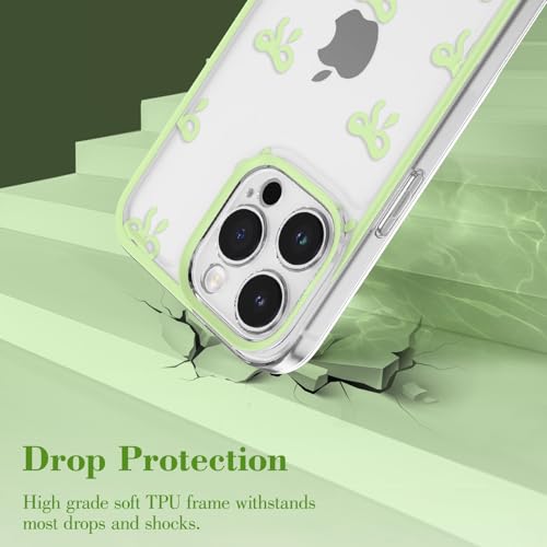 Coque iPhone 13 Pro Max transparente silicone souple mince durable vert