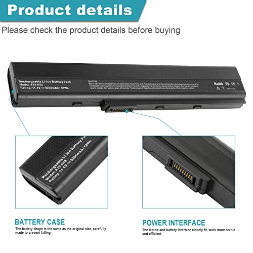 Image of A32-K52 Laptop Battery for ASUS A52F A52J K52F X52N X52J X52F K52D K52J X5IJ K52 K52D K52DE K52DE-EX064V K52F-B1 K52F-BBR5 K52F-BBR9 K52f-c1 K52F-C2B K52FK52F-A1 K52f-SX051V K52N-EX035V K52Xi