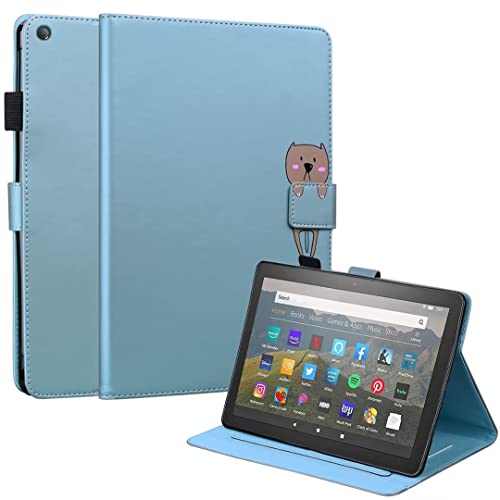 Designed for Kindle Fire HD 8/Fire HD8 Plus 2020/2022 Release 8.0inch �J�[�g�D�[���v�����gPU���U�[�C���e���W�F���g�ی�J�o�[�y�A�I�[�v���A�܂��݃u���P�b�g�t���A�J�[�h�X���b�g�t��, 