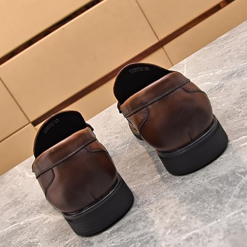 Leather Men Shoes Luxury Trendy Casual Slip On Formal Loafers Men Spring/Autumn Slip-On Sewing Flats3