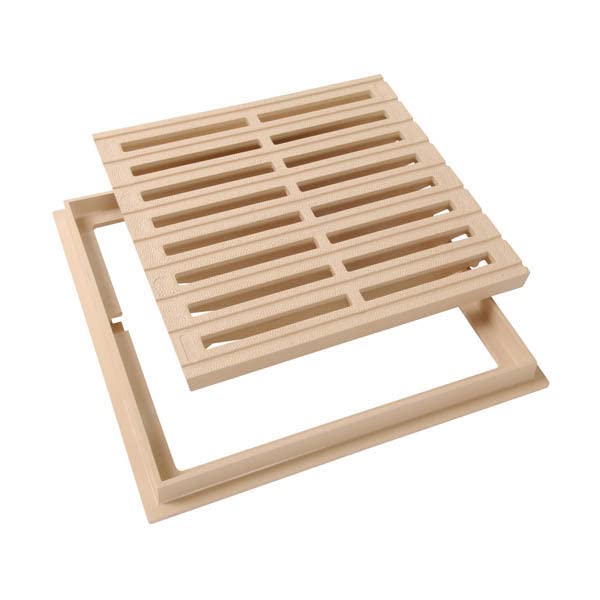NICOLL GRILLE SOL A CADRE SABLE 30X30 GRC30S