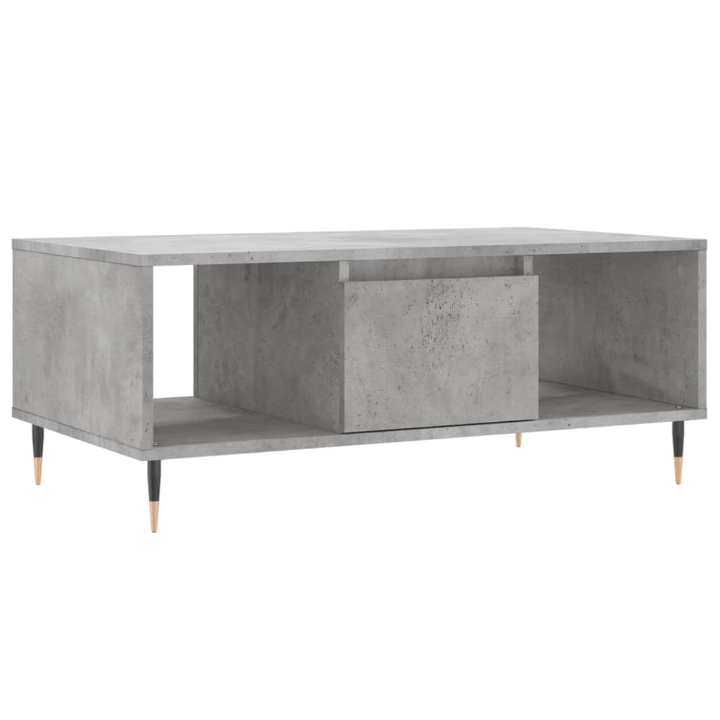 Homgoday Tavolino da caffè grigio cemento, 90 x 50 x 36,5 cm, in legno ingegnerizzato, tavolino da tè per soggiorno, sala d'accoglienza degli ospiti, camera da letto e ufficio mobili tipo 2