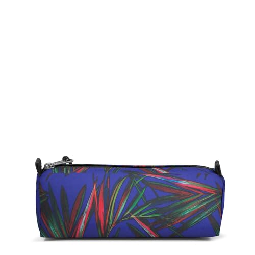 Image of EASTPAK Benchmark Single Pencil Case - Brize Palm Navy (Blue), Brize Palm Navy, Einheitsgrosse, BENCHMARK SINGLE