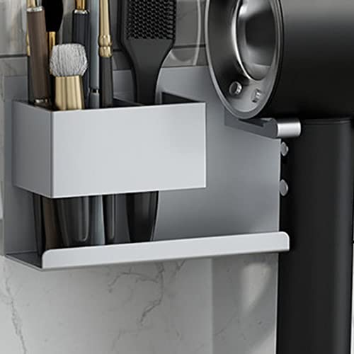 Support mural Dyson Supersonic aluminium gris anti-chute pour ranger sans risquer