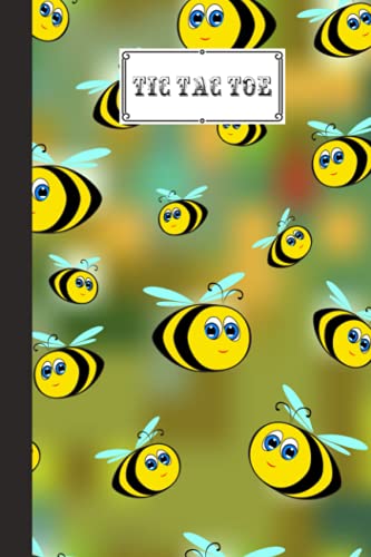 Tic Tac Toe: Games Fun Activities for Kids / Paper & Pencil Workbook for Games, Smart gifts for Family | Cute Bees Cover by Lore Heil image 2