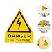 Veemoon 3Pcs High Voltage Warning Stickers Safety Labels for Electrical Equipment Strong Adhesive Application Promotes Safety Industrial and Commercial Settings