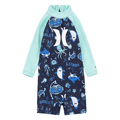 Image of Hurley Baby Boys' Long Sleeve Rash Guard Coverall