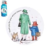 JINGLING Queen Elizabeth Aufkleber Geschenk,Queen Elizabeth Gedenk Autoaufkleber | Queen Permanent Sticker Decals für Autos, Fenster, Mülleimer, Wände usw