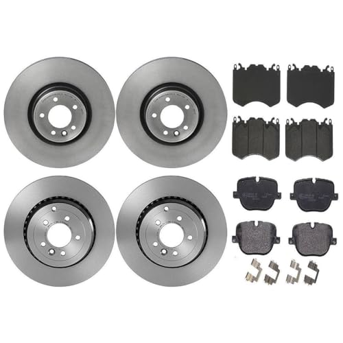 YCQTaoBao Rotor and Brake Pad kit - Front Brake Pad and Rotor Kit 6 Packs Replaces LR016176 Compatible with Land Rover Range Rover Sport 2013 2012 2011 2010