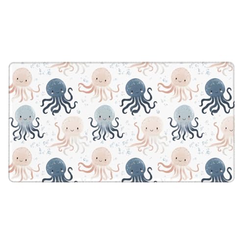 Tapis de souris de jeu fluide antidérapant avec bords cousus renforcés