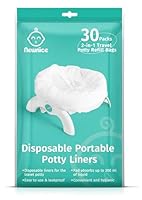 Newnice 30 Stück Töpfchenbeutel für Kinder – Tragbare Töpfchen Liner mit Saugfähigem Pad für Unterwegs, Reisen, Auto – Hygienisch, Universal Passend für Töpfchenstühle & Toilettensitz