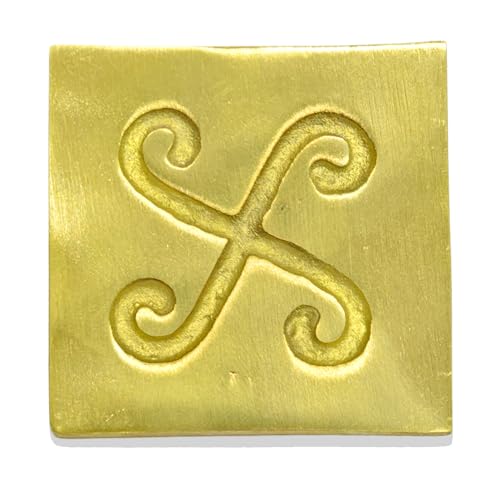 Image of Plus Value Brass Spiral Block for North-West Entrance Main Door Bedroom Kitchen Toilet Vastu Dosh Nivaran Remedies Products Items for Home & Office