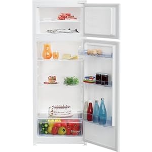 Beko BDSA250K4SN b100 geïntegreerde koel-/vriescombinatie, 220 l netto-inhoud, 176 l koelen, 44 l vriezen, 145 nis, sleepdeurtechniek, 37 dB, inbouwapparaat, wit