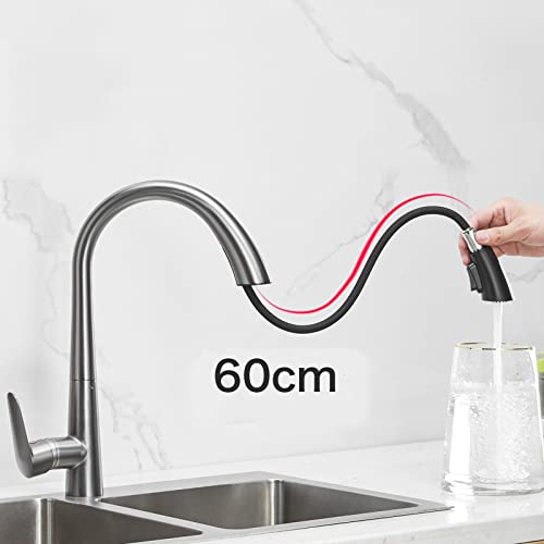 Robinet d'évier de cuisine chaude et eau froide avec jet double - 7