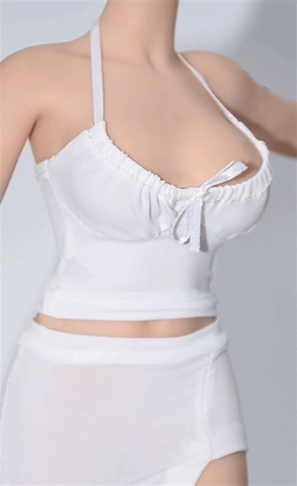 Vêtement figurine 1/6 look urbain gilet blanc pour scène de diorama