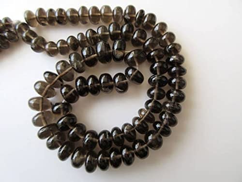 Smoky Quartz Rondelle Beads idée cadeau perles quartz fumé naturel