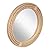 Big Wood Works 24-Inch Round Wall Mirror with Jute Rope Frame – Vintage Style Decorative Mirror for Bathroom, Living Room, Entryway – Wooden Wall-Mounted Hanging Mirror for Home Decor