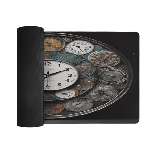 Clock Art Desk Pad con Base de Goma Grande 60x30 cm miniatura 3