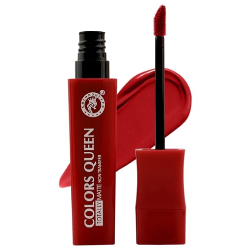 Image of Colors Queen Totally Matte Liquid Lipstick | Intense Color Payoff, Lightweight & Comfortable, One Swipe Application | Long Lasting, Non Transfer Liquid Lipstick for Women (16 - Extra Chilly, 7.5g)