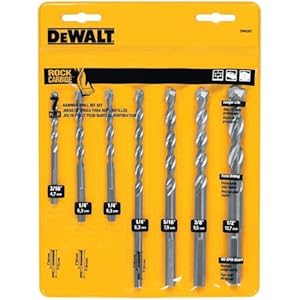 DeWalt DW5207 7-teilig Premium Steinbohrer Set