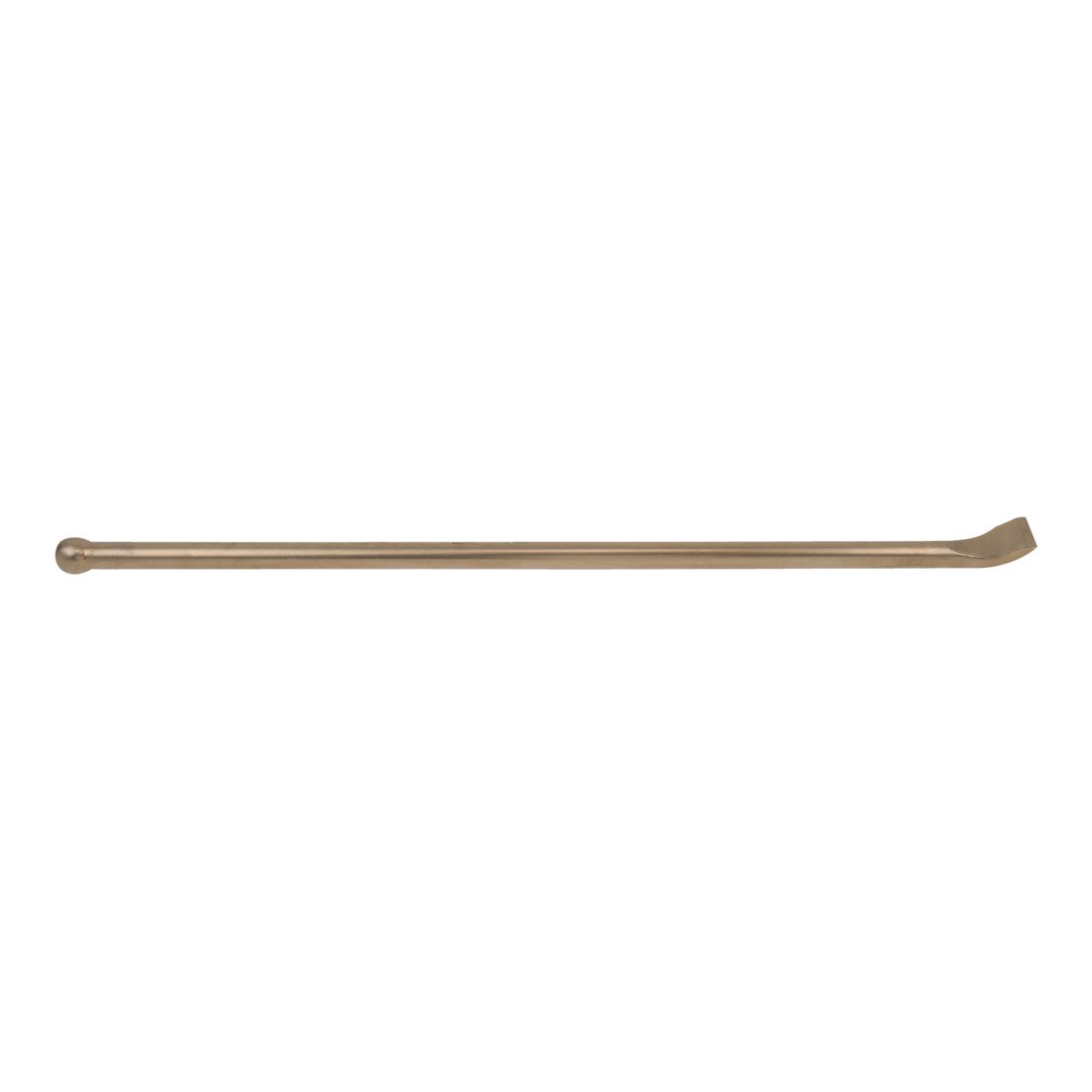 KS Tools 963.9745 - Barre à mine avec lame et boule - 1000mm, Ø 30mm - Gamme BRONZEplus - Antidéflagrant - Alliage Aluminium-Bronze