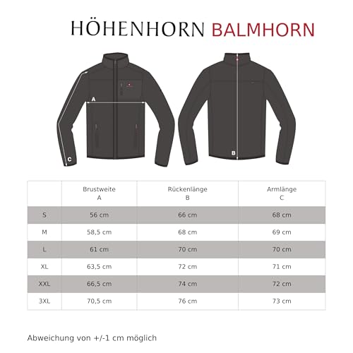 Höhenhorn 19B13 Balmhorn Herren Jacke Midnight Black Hood Gr. L