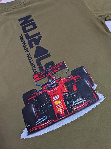 Image of Unisex Cotton T-Shirt from ula 1 Supercar Speed Graphic Print Oversized Fit