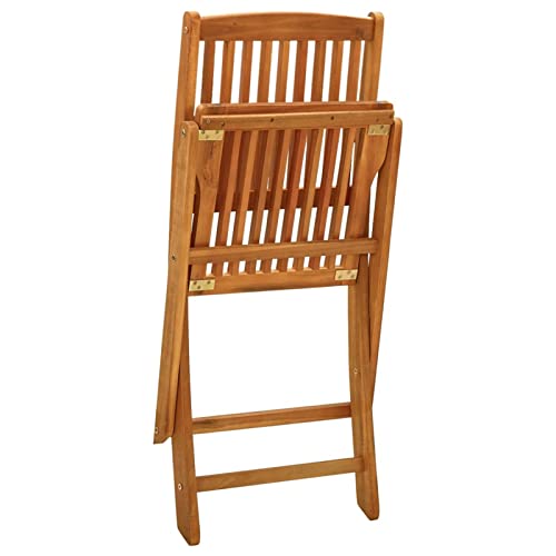 Chaises de jardin pliables en bois d'eucalyptus noble et design durable
