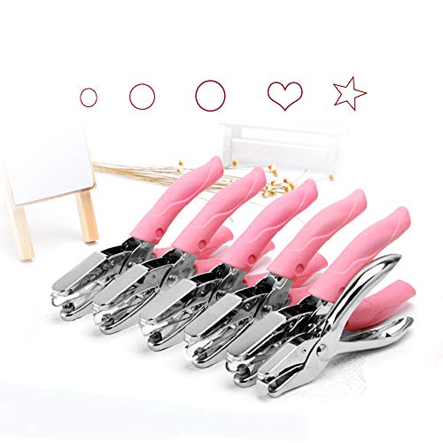 Medium Circle, Versatile Metal Single Hole Puncher 5 Unique Patterns Options - Image 3