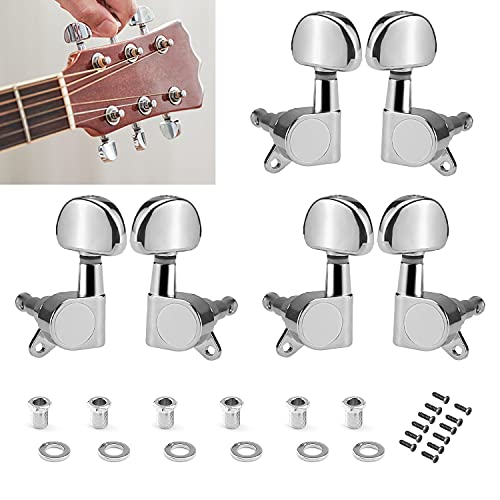 Prmape 6 Pièces Guitar Tuning Pegs, Guitar Machine Head Tuners, Professionnel Guitare Accordeurs pour Folk Acoustic… - Les Beatles, Paul McCartney, John Lennon, RIngo Starr, George Harrison Prmape 6 Pièces Guitar Tuning Pegs, Guitar Machine Head Tuners, Professionnel Guitare Accordeurs pour Folk Acoustic…
